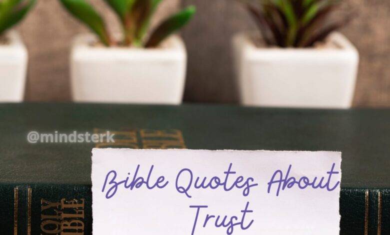 Bible quotes about trust in relationship